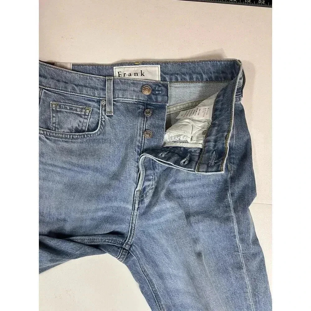 Frank & Eileen Monaghan Jeans High Rise Button Fly Raw Hem Womens Size 29 - Picture 5 of 12
